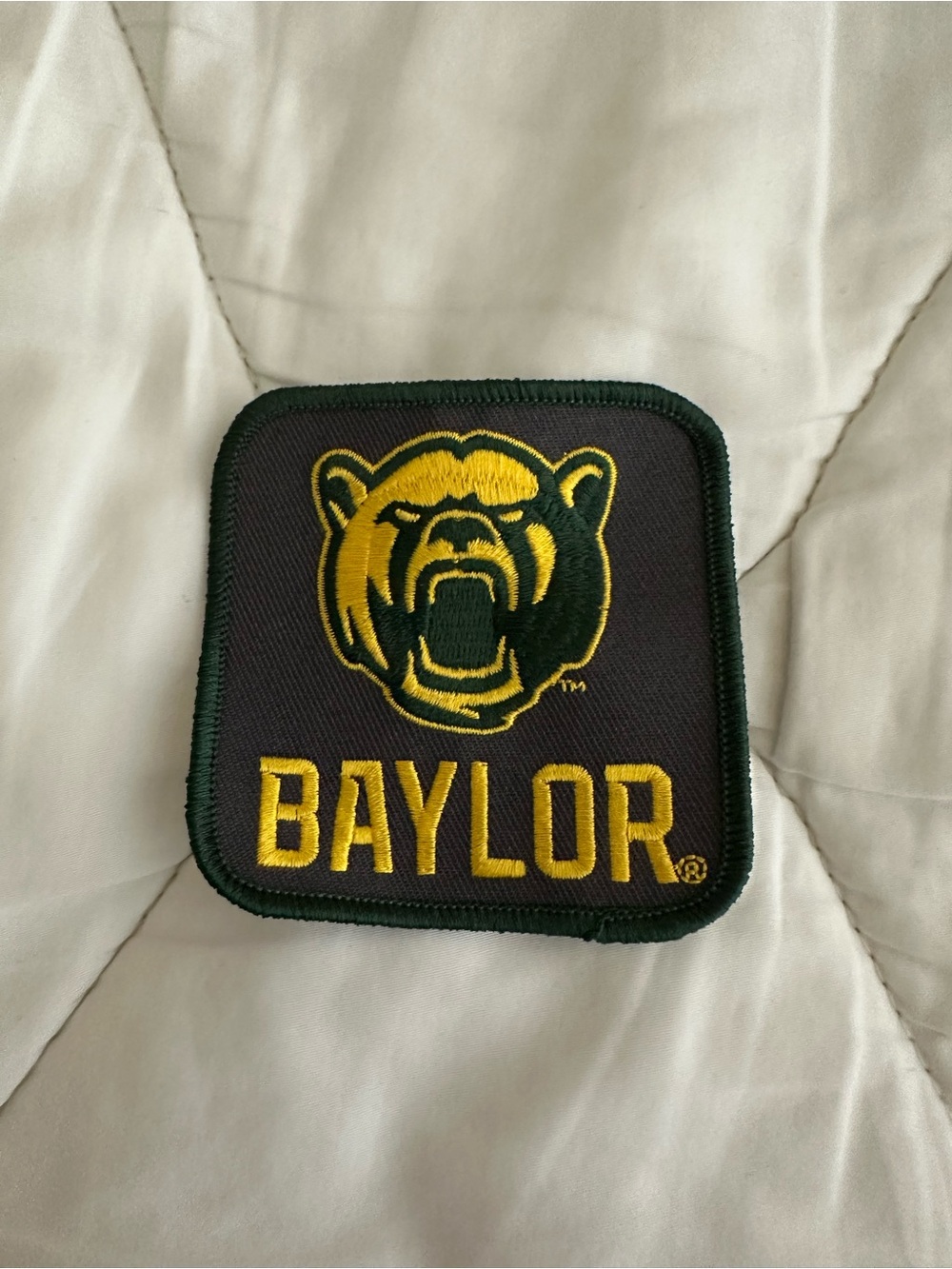 Baylor University Jacket Patch - Green & Gold